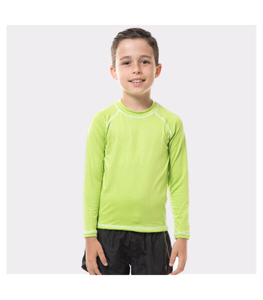 Rash Guard Kids Fpu50+ Uv Colors manches longues T-Shirt Apple Green Uv