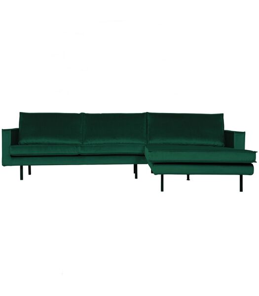 Rodeo Chaise Longue A Droite Velvet Green Forest