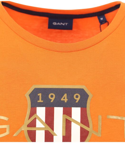 Gant T-shirt Shield Logo Orange