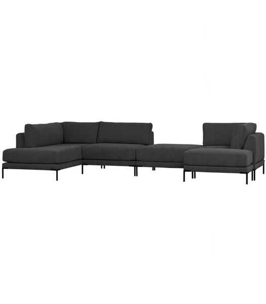 Couple Lounge Element  - Polyester - Donkergrijs - 89x100x200