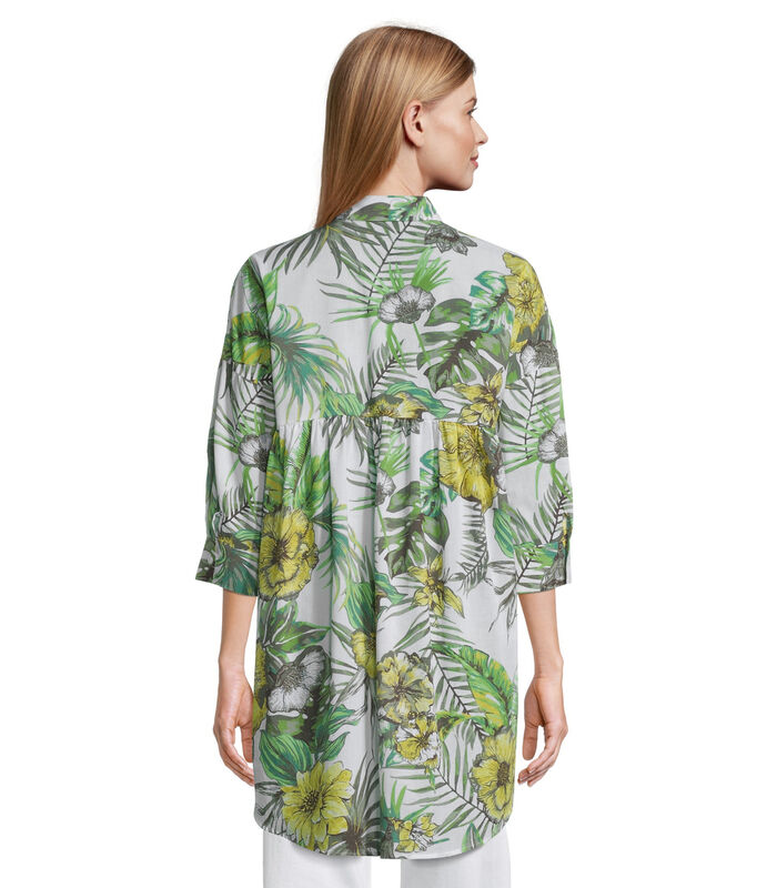 Lange blouse met bloemenprint image number 1