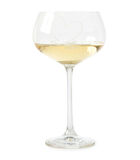 witte wijnglas met gegraveerd hart - With Love - Transparant - 550ml image number 3