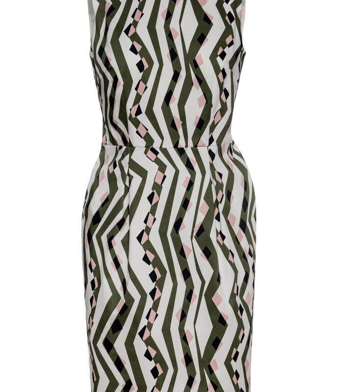 Mouwloze jurk met print image number 1