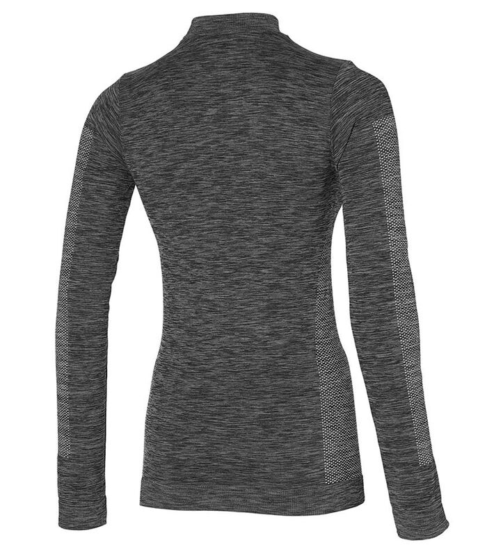 Premium Thermoshirt Dames met lange mouwen Zwart Melange image number 5