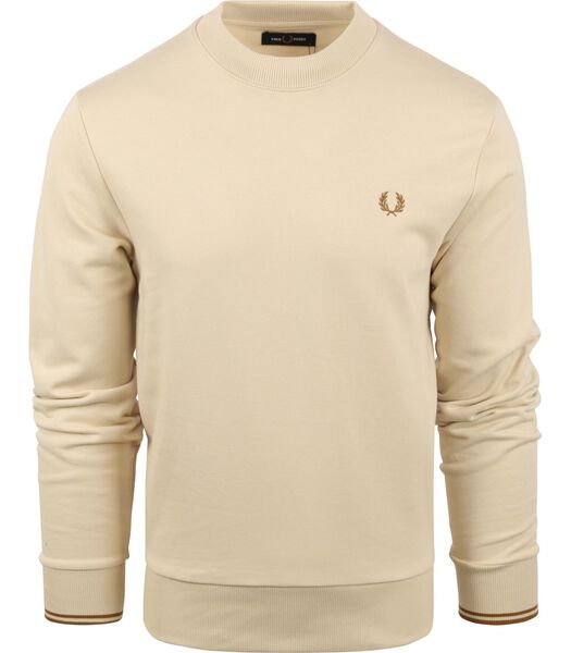 Fred Perry Sweater Logo Beige