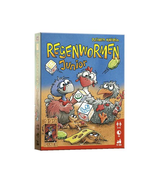 999 Games Regenwormen Junior (A13) - Dobbelspel - 5+