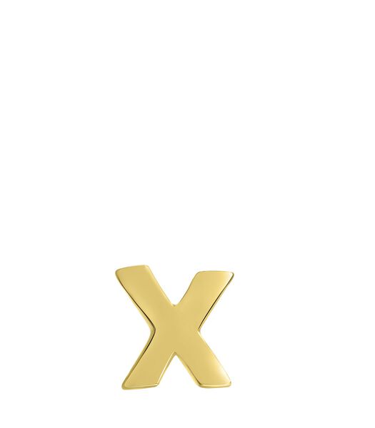 Oorbellen 'Alfabet X' 14 Karaat Goud - goudkleurig