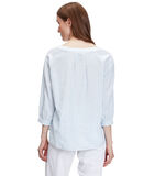 Gestreepte blouse 3/4e-mouwen image number 1
