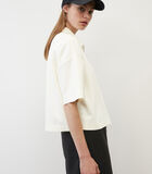 Oversized poloshirt met rits cropped image number 3