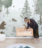 KHARU behang wanddecoratie - Bos en dieren image number 1