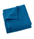 2 serviettes de bains Contessa bleu pacifique image number 1