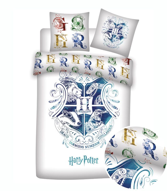 Housse de couette Harry Potter White Coton image number 0