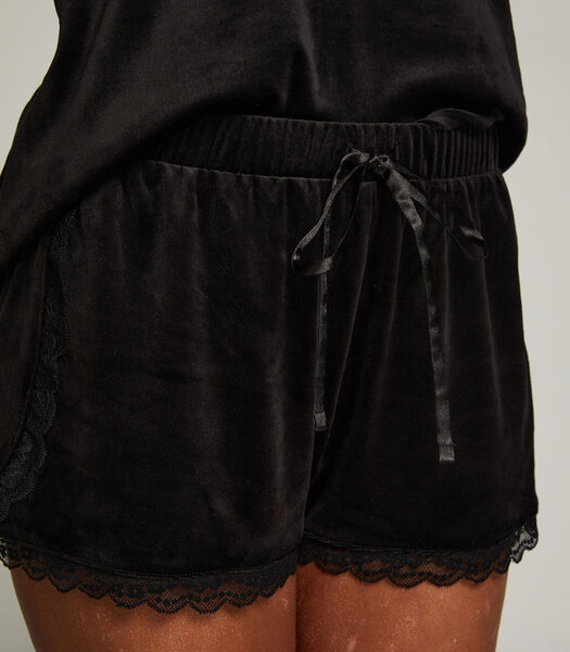 Pyjama short velours