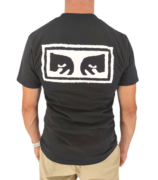 T-shirt Obey Eyes 3 Homme Black