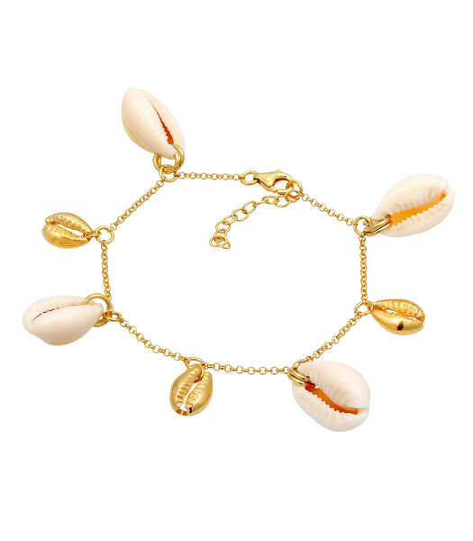 Bracelet Femme Pendentif De Kauri Shells En Argent Sterling 925