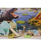 Speelgoed voor jonge kinderen Houten Safari Circuit image number 2