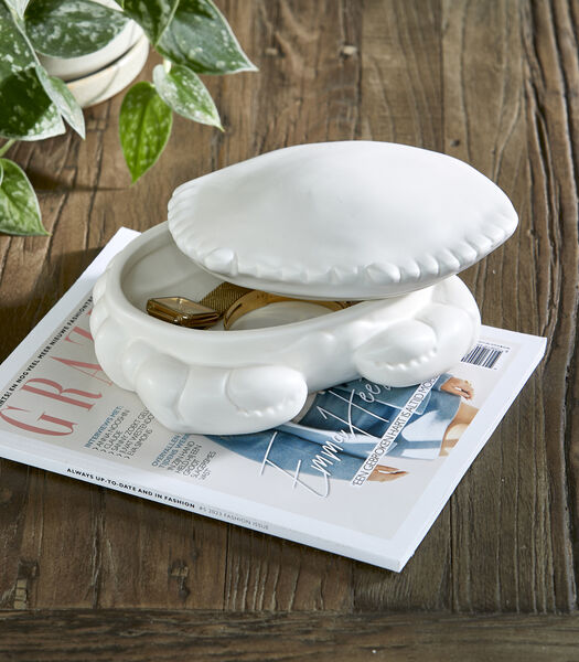 Marine Crab - Pot de décoration homard en céramique avec couvercle