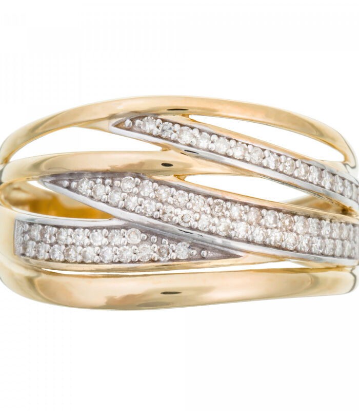 Ring "Zhongli" Geel Goud en Diamanten image number 2