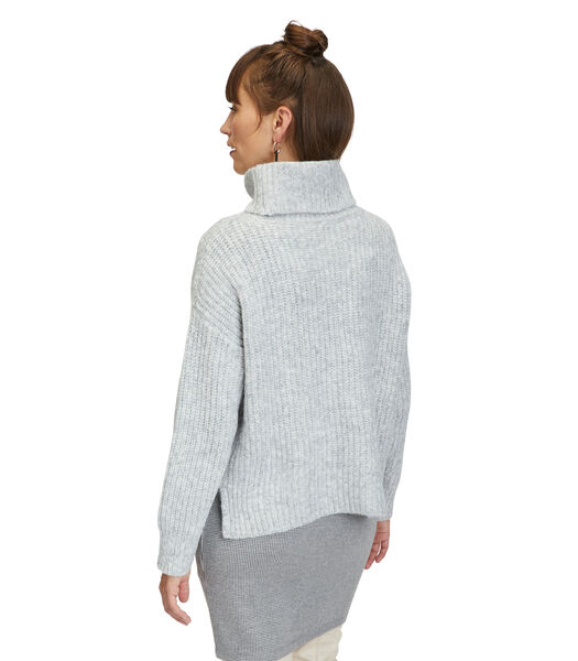 Pull-over en maille à col cheminée
