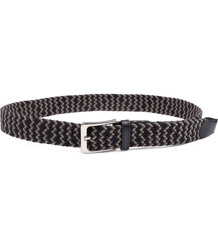 Geweven Riem Navy Taupe image number 2