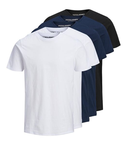 T-shirt JJEORGANIC BASIC TEE O-NECK 5PK Set van 5