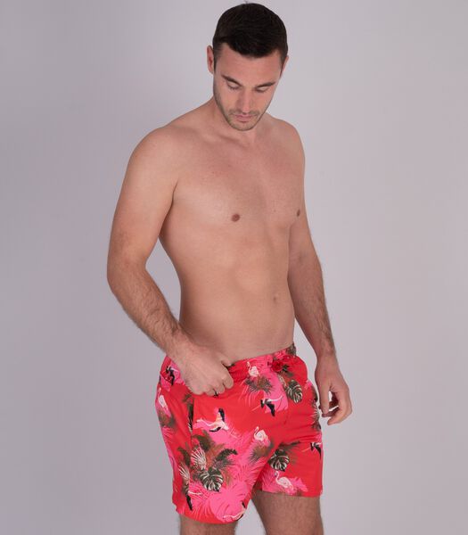 Maillot de bain homme flamenco rouge