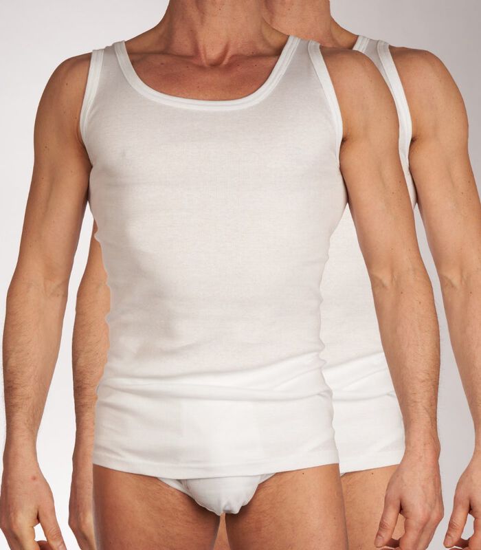 Singlet 2 pack Classic Fine Rib Tank-Top image number 0