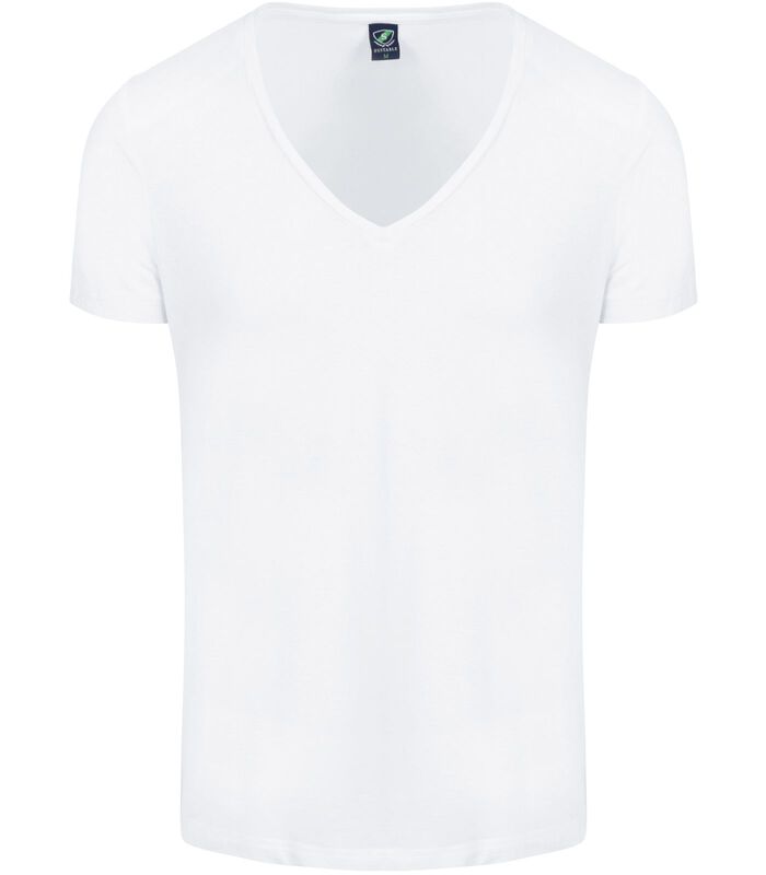 Vibamboru T-Shirt Diepe V-Hals Wit 2-Pack image number 2