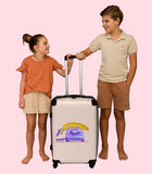 Bagage à main Valise avec 4 roues et serrure TSA (Banane - Téléphone - Violet - Jaune) image number 1