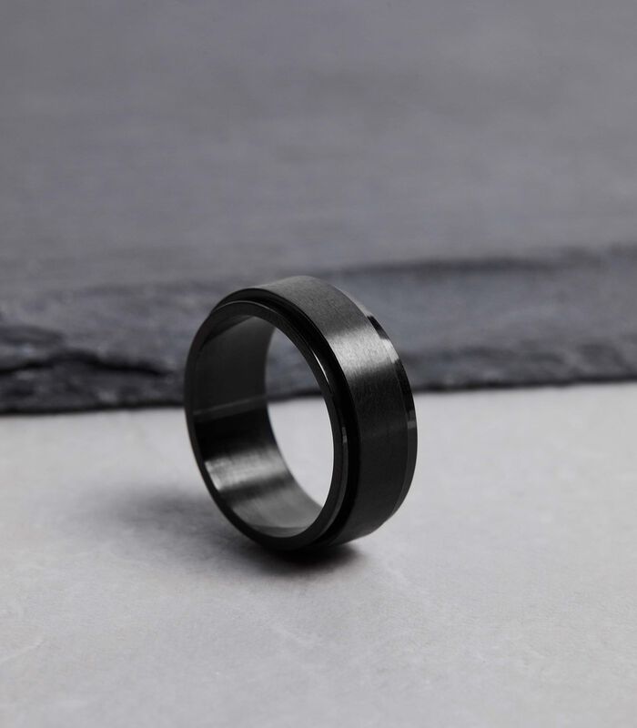 Ring Staal - zwart image number 1