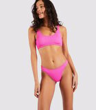Roze beha-bikinitopje met kreukeffect Justin Scrunchy image number 2