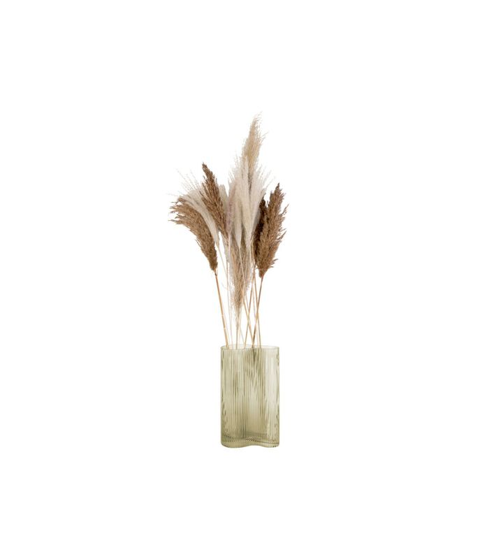 Vase Allure Wave - Vert mousse - 9,5x27cm image number 1