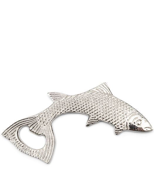 Happy Fish Flessenopener Zilver - decoratieve flesopener