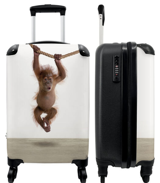 Ruimbagage koffer met 4 wielen en TSA slot (Baby Orang Oetan - Kinderen - Aapje)