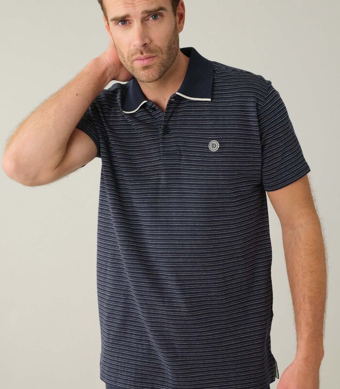 ABYSSAL - Abyssal jacquard poloshirt voor heren image number 0