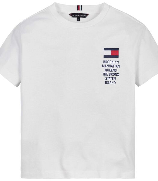 Tommy Hilfiger Nyc Grafische Wit T-Shirt