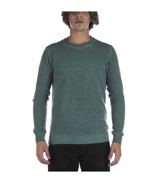 Pull Col Rond Turquoise