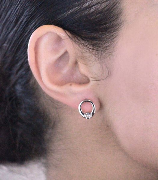 Boucles d'oreilles Mini Ring - Cristal d'Autriche