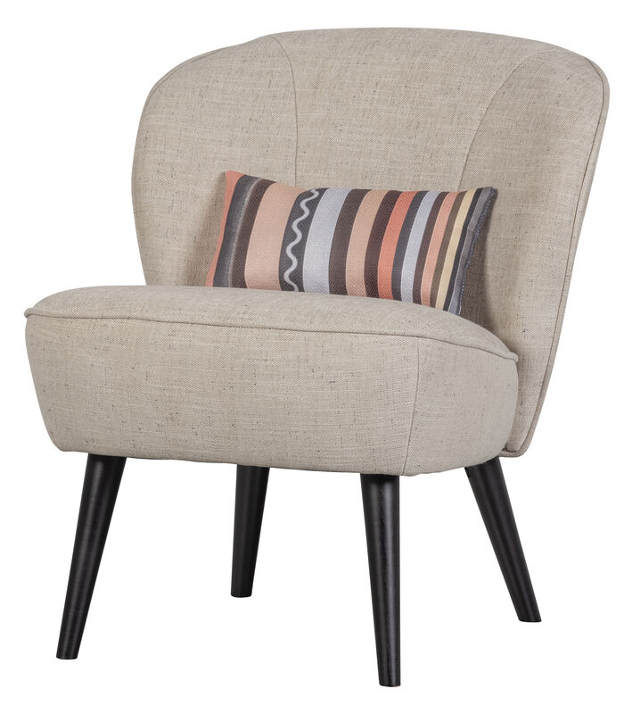 LONNEKE ARMCHAIR WITH KEY PIECE CUSHION NATUREL image number 1