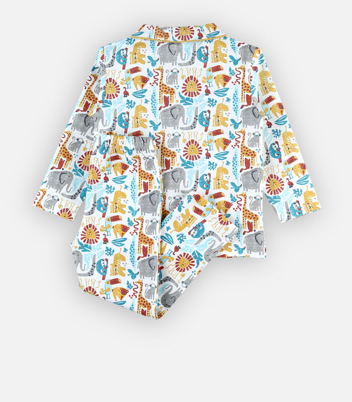 Jersey 2-delige pyjama met prints, meerkleurig image number 3