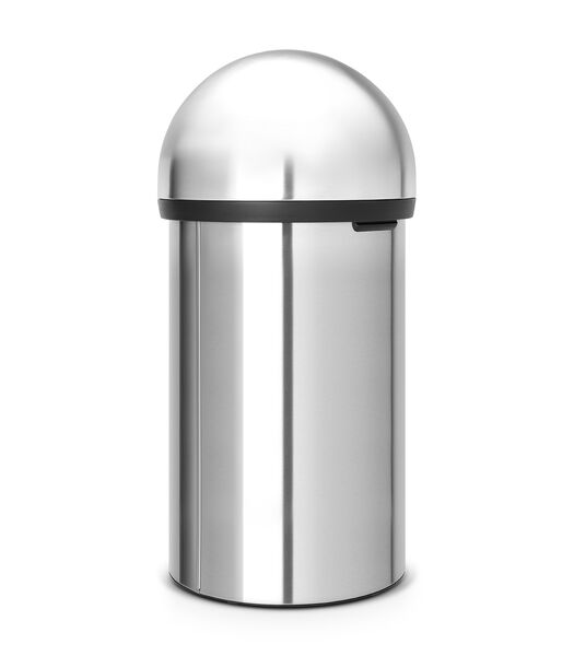 Push Bin, 60 litres - Matt Steel