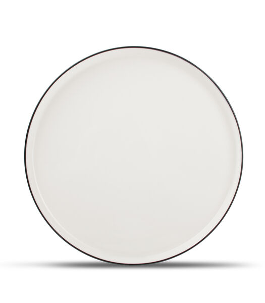 Assiette plate 26cm blanc Studio Base - (x4)