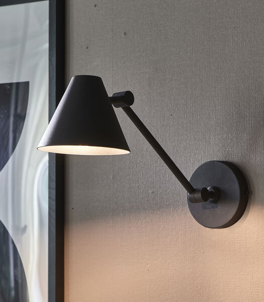 Wandlamp Binnen - RM Metal Wall Lamp - Zwart