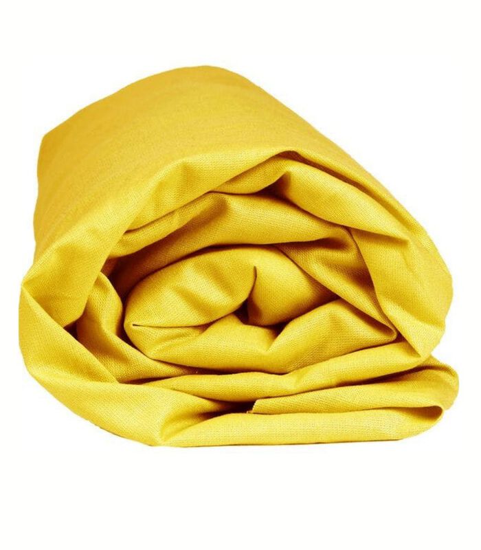 Drap-housse jaune flanelle image number 2