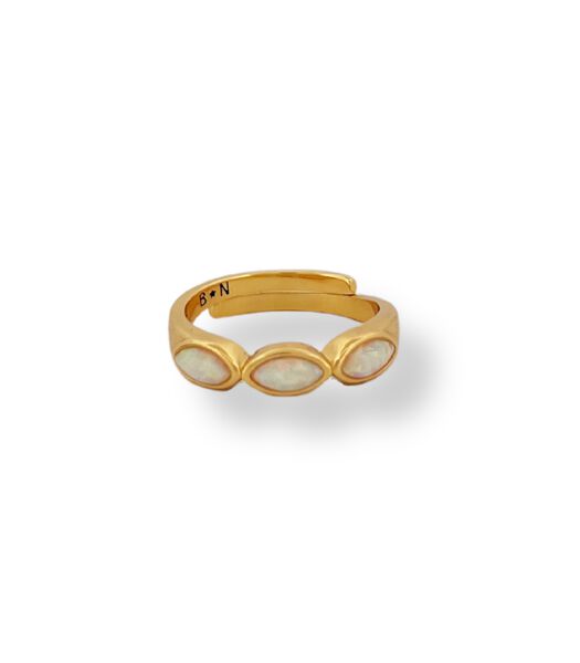 Ring - Stenen Opal-ring - Goud