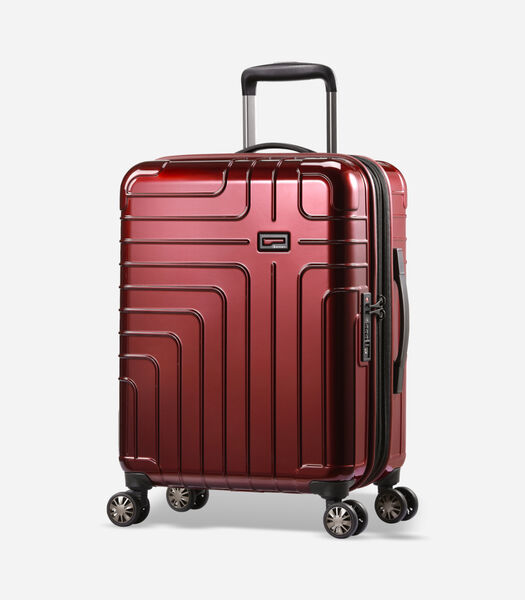 Helios Expandable Handbagage Koffer 4 Wielen Rood