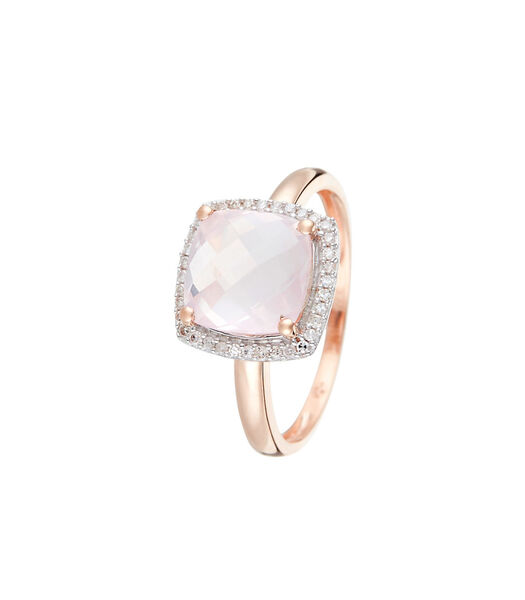 Ring "Quartissime Quartz" Roze Goud en Diamanten