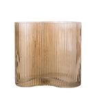 Vase Allure Wave - Sable brun - 12x18cm image number 1