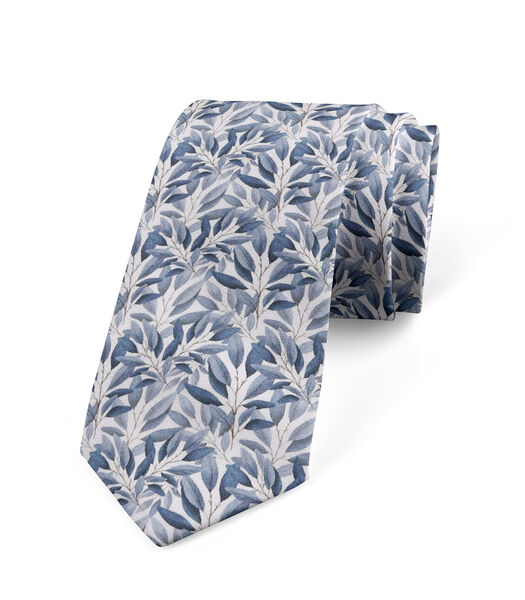 Cravate SORIA - imprimé fleuri - Fabriquée en Belgique
