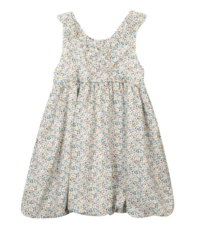 Mouwloze jurk met bloemenprint image number 0